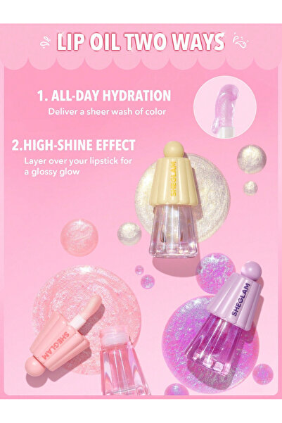 SHEGLAM Jelly Wow Nemlendirici Dudak Yağı – Pinkies Up - (Şeffaf Pembe)