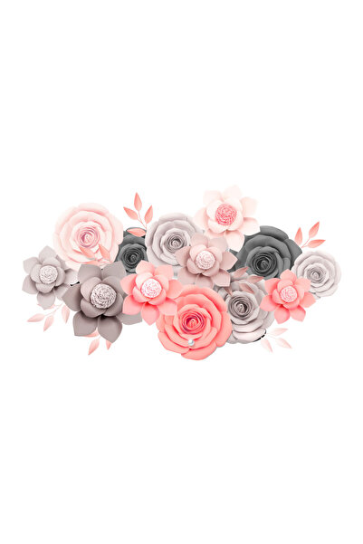 4Decor Autocolant decorativ – Flori de hârtie 115x65cm
