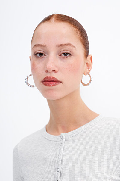 Addax Μπλούζα Modal με κουμπωτά στο λαιμό B0419