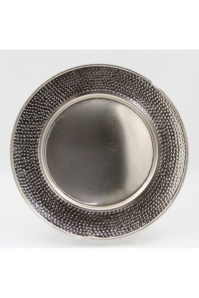 ANTEPSEPETİ Silver Plated Copper Water Plate