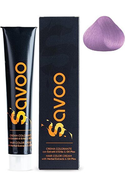 SAVOO كريم تلوين الشعر #9.212 أشقر رمادي فاتح جدًا عنبي بنفسجي - صبغة شعر دائ...