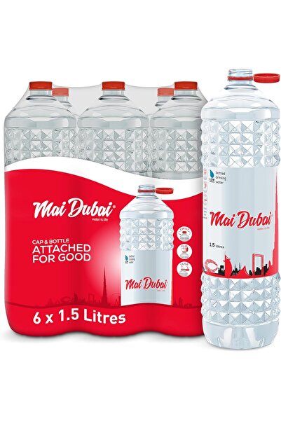 Mai Dubai Bottled Water, 6 x 1.5 Litre