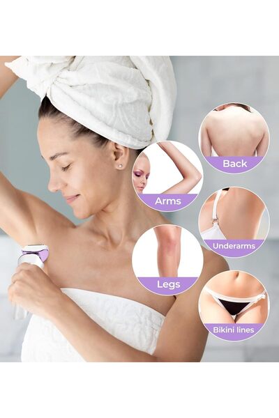 Pritech Electric Shaver for Women - Rechargeable Wet & Dry Razor