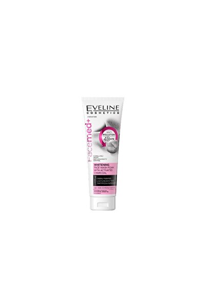 Eveline Whitening Face Wash Foam With Activated Charcoal 100ml