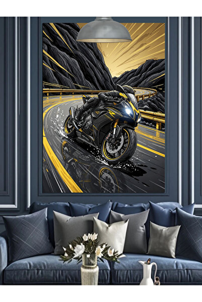 KanvasSepeti Vopsea în ulei de înaltă calitate, neagră, texturat Pânză pentru...