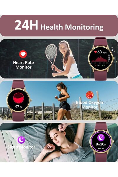 ZONEY Y86 1.43-inch AMOLED Smartwatch with Bluetooth Calls, IP68 (Wine Purple)