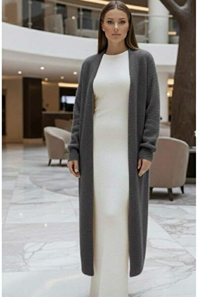 Maysev Women's Oversized Loose Fit Long Maxi Knitwear Soft Soft Touch Brown-B...