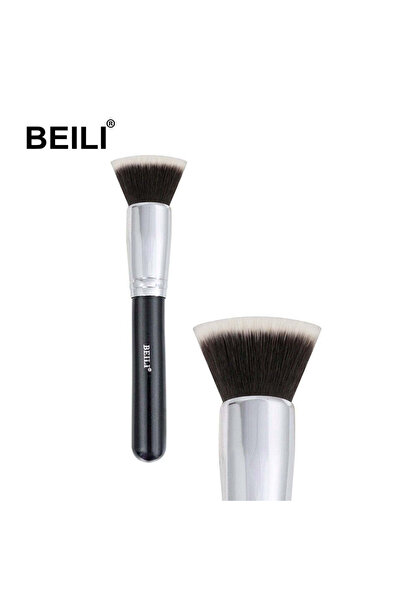 BEILI Pensula fond de ten par sintetic Black B104
