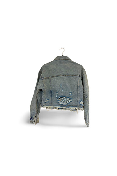 NOXS Ice Blue Laser Denim Jacket