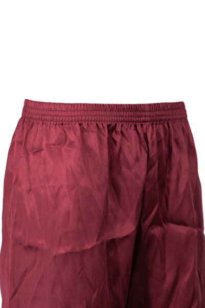 Oppland Men's Satin Fabric Shorts Solid Color Elastic Waistband No Pockets Relaxed Fit Lightweight Fabric