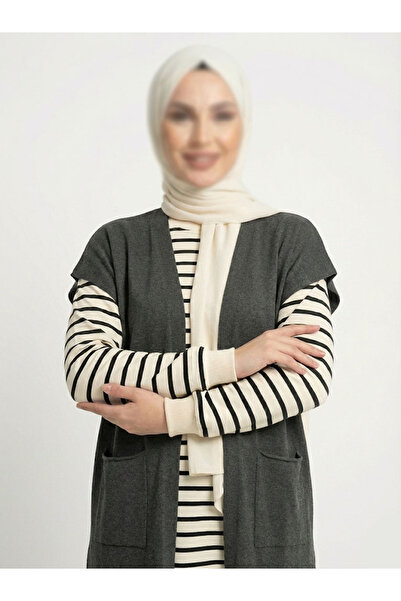 dcn giyim 1985 Long Wool Vest-3070