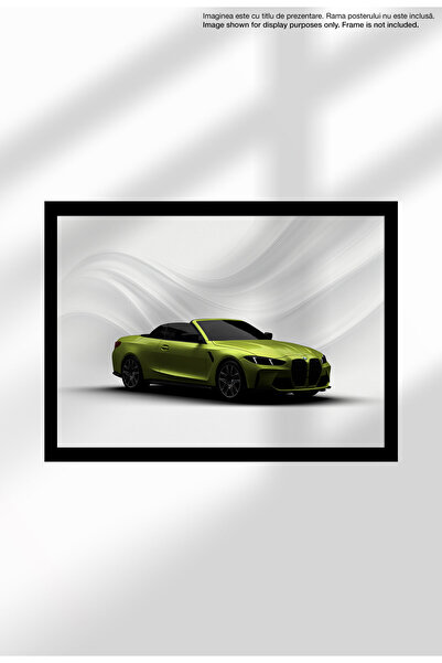 21mxm Poster Canvas cu Mașină Sport - Print Digital - 1737 M4 2025 G83 Yellow...