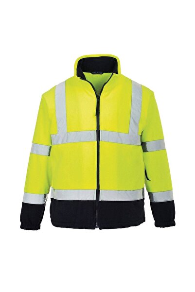 PORTWEST Jachetă din fleece bicoloră de înaltă vizibilitate - F301 XL, galben