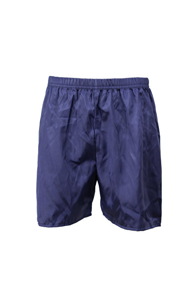 Oppland Men's Satin Fabric Shorts Solid Color Elastic Waistband No Pockets Relaxed Fit Lightweight Fabric