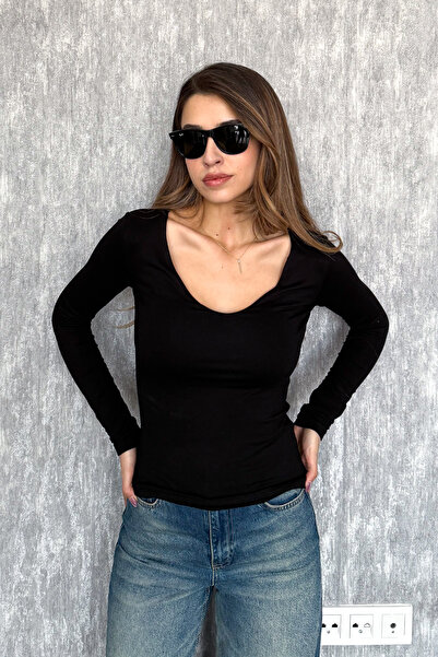 ModaPlaza Women's V-Neck Long Sleeve Blouse 22132