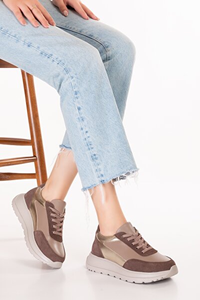 Gondol În interior și în exterior, piele naturală, talpă anatomică, pantofi sport ușori ars.502 Mink