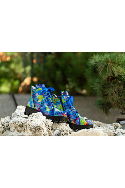 OEM Women's Boots Made of Genuine Leather Soren Blue Magic - 36