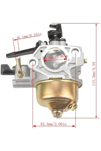 Roco Carburetor compatible with Honda GX 390, 13HP (with fuel tap)