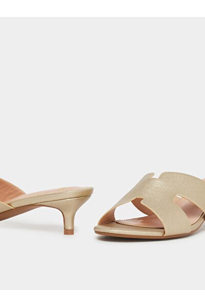 Styli Wide Strap Low Heel Mules