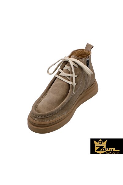 Zaim Kundura Women's Mink Genuine Suede Boots 505320061-1