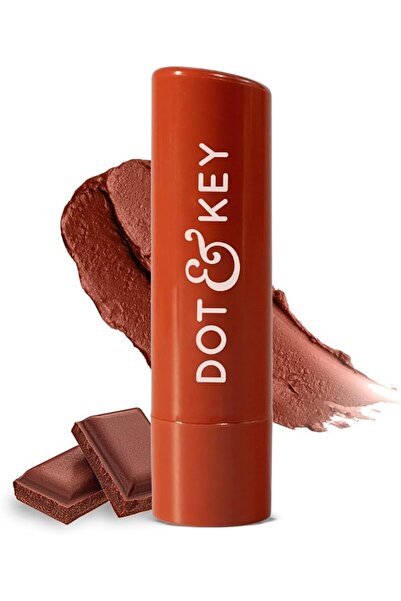 Dot KEY مرطب شفاه دوت آند كي بي آر بعامل حماية من الشمس 50 - لون الكاكاو العا...