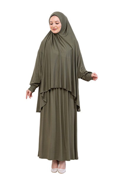 Modish Group Two Piece Prayer Dress – Long Cotton Hijab Clothing Abaya & Headscarf Set