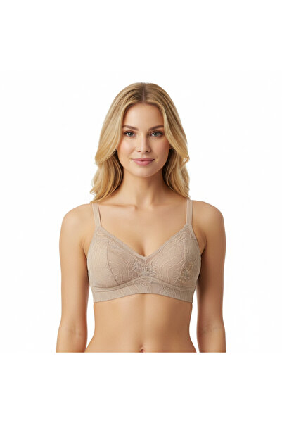 BONBON Kadın Tül Dantelli Balensiz Spor Sütyen BB2099