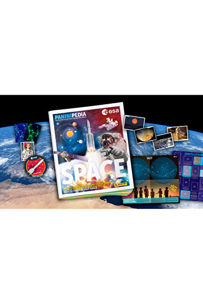 Next Plus Colecția de autocolante Panini Space cu licență + 50 pachete (250 a...