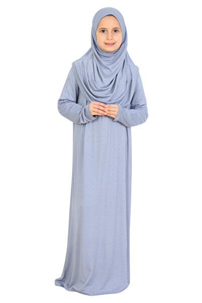 Modish Group Girls' Prayer Dress – Soft Viscose Clothing Abaya & Hijab + Bag Set
