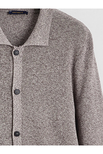 LC Waikiki Polo Neck Men's Knitwear Cardigan