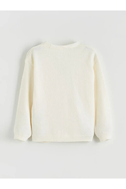 LC Waikiki V-Neck Girl's Knitwear Cardigan