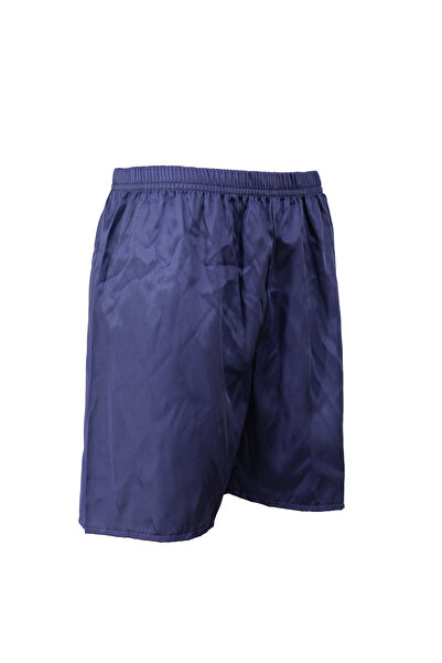 Oppland Men's Satin Fabric Shorts Solid Color Elastic Waistband No Pockets Relaxed Fit Lightweight Fabric