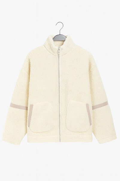 ROTA EXPORT KUZU PELUŞ FERMUARLI CEKET