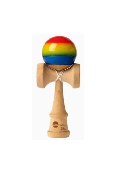 Kendama USA Kendama – Model Premium din lemn cu bilă colorată