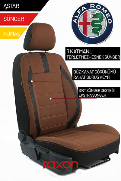 Raxon غطاء مقعد سيارة ألفا روميو نبتون سيريز 2+1 متوافق مع الجلد التايلاندي -...