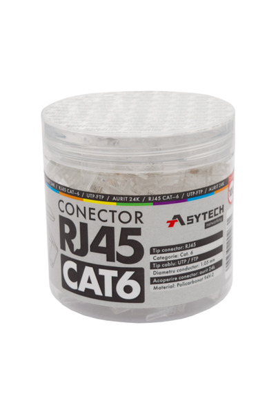 Asytech RJ-45 UTP Cat.6 Plug (100 pcs)