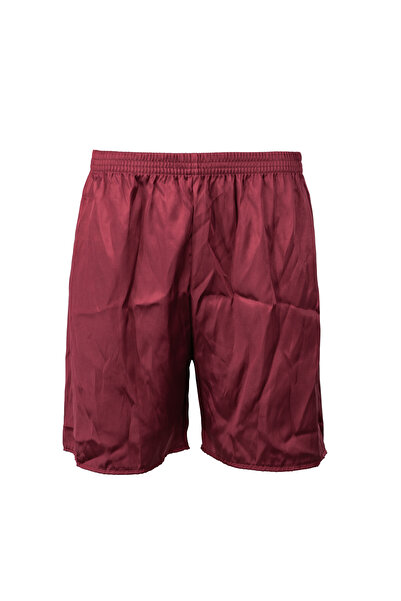 Oppland Men's Satin Fabric Shorts Solid Color Elastic Waistband No Pockets Relaxed Fit Lightweight Fabric