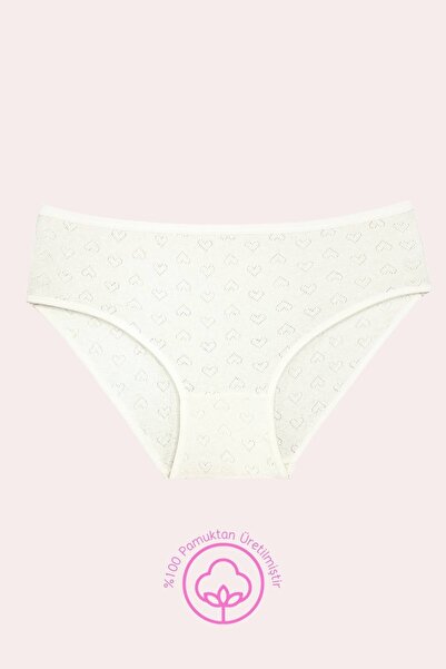 Newlilla 1506 Heart 100% bumbac Pachet de 10 chiloți Bato pentru femei