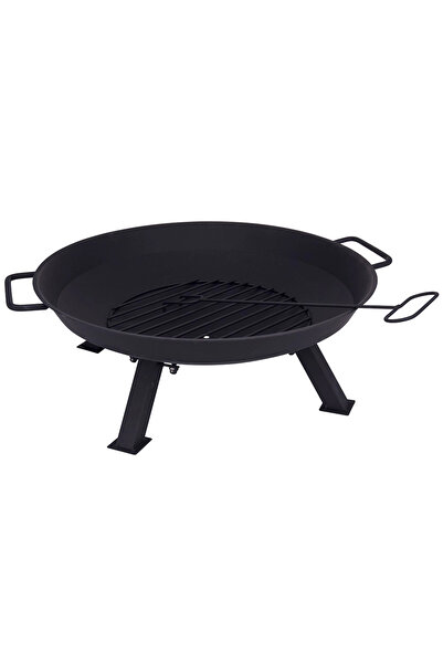 Ambiance Outdoor fire pit / fireplace with included hook Ambiance, metal, 22×56 cm, black