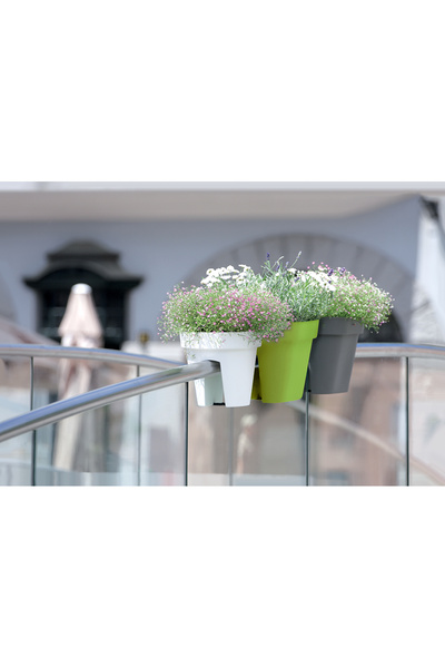 Prosperplast Lofly Railing terracotta planter, 245mmx225mm