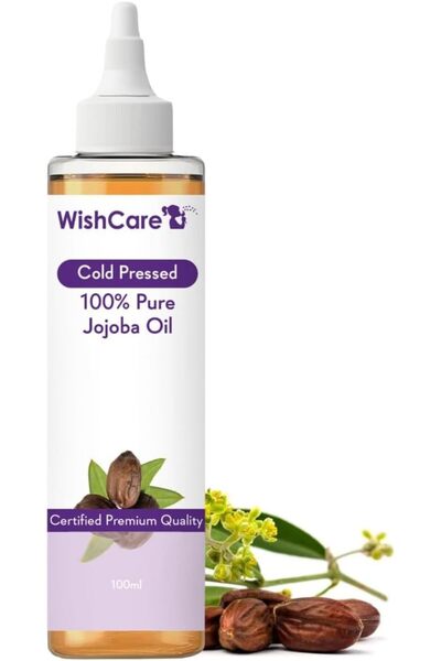 WishCare Pure Cold Pressed Natural Unrefined Jojoba Oil For Face, Hair & Skin