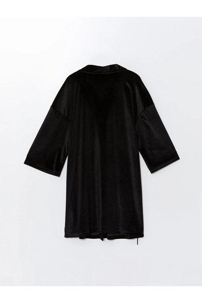 LC Waikiki Shawl Collar Velvet Women's Dressing Gown