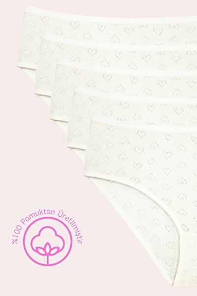 Newlilla 1506 Pachet de bumbac 100% chiloți Bato pentru femei, cu 5 bucăți