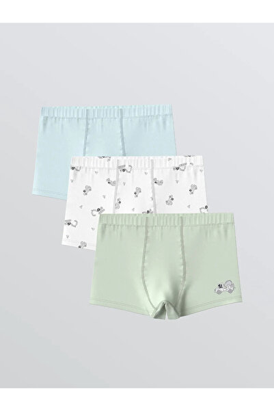 LC Waikiki Αγόρι μπόξερ με στάμπα 3-συσκευασία