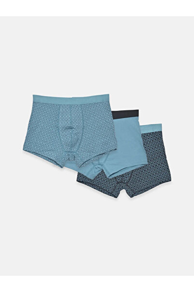 LC Waikiki Standard Mold Cotton Flexible Men's Boxers 3-Piece