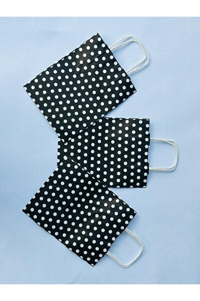 Orbak Kağıt 1ης Ποιότητας 18x8x24 εκ. (3 τεμάχια) Μαύρο χρώμα με λευκές κηλίδ...