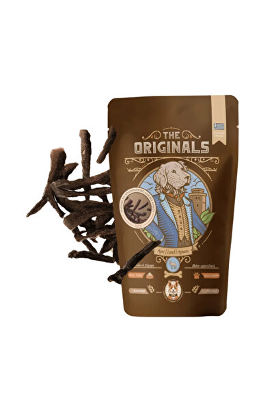 THE ORIGINALS Recompense pentru câini, fâșii uscate de miel, 60 g