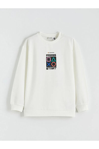 LC Waikiki Playstation Printed Boys' Thick Sweatshirt
