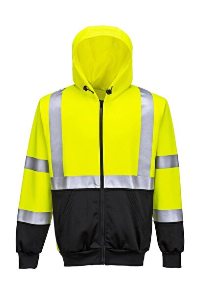 PORTWEST Hanorac cu fermoar bicolor B315 Hi-Vis, galben, 5XL
