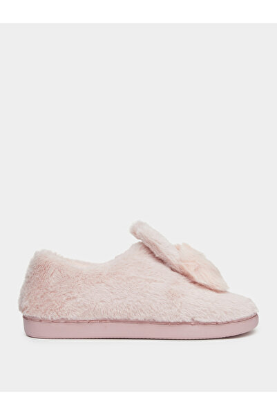 Take Two By Styli Solid Plush Cute Rabbit Bedroom Slippers